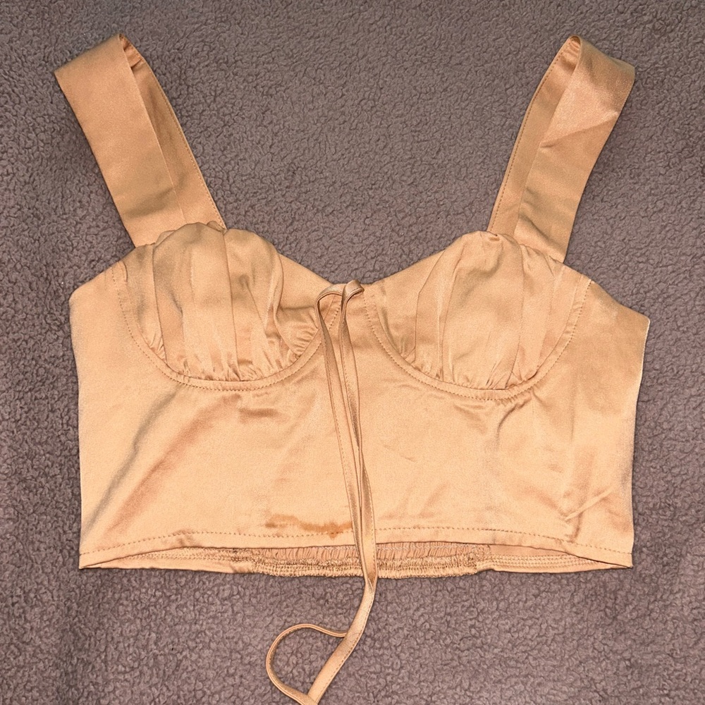 SHEIN Silk crop top